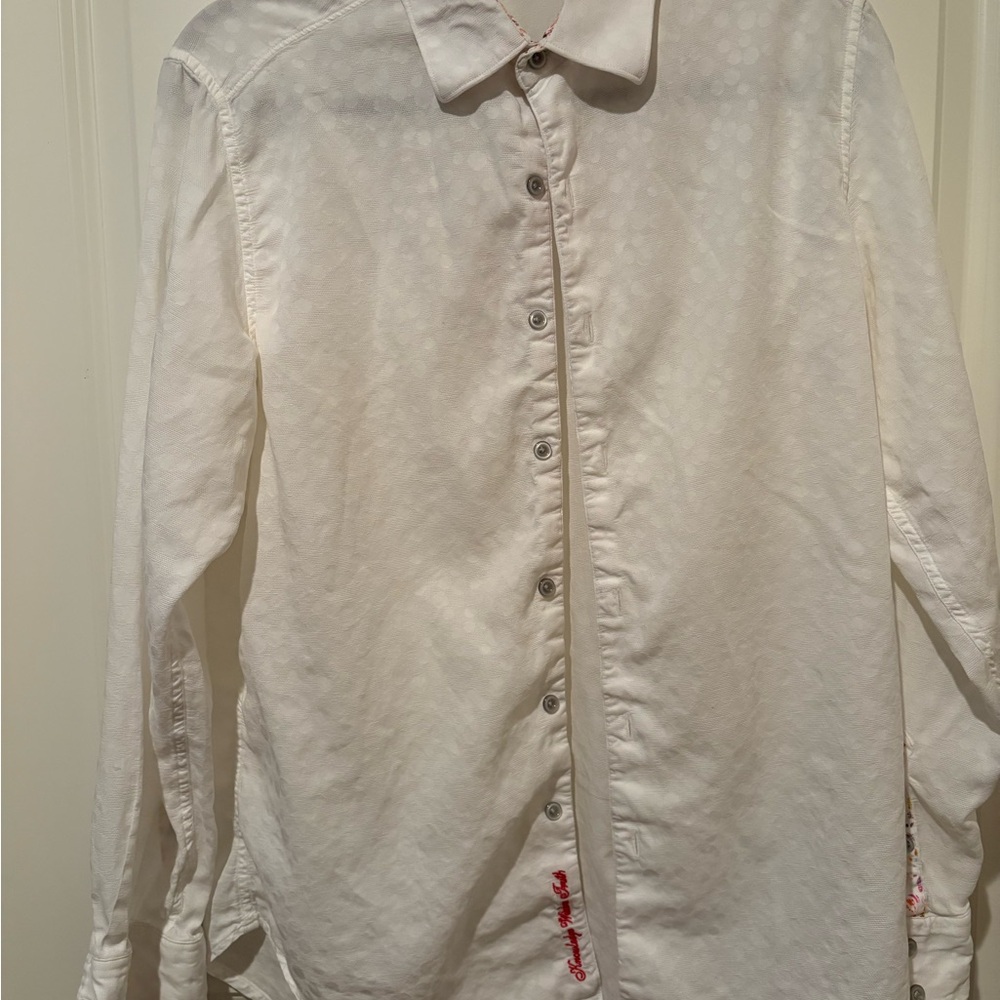 Robert Graham White Button Down Shirt